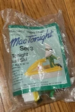 McDonald's Mac Tonight Crescent Moon Man 1988 Surf Ski Set #3 NIP