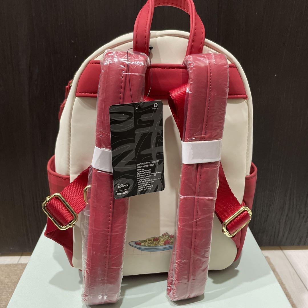 Lady and the Tramp Backpack/Wallet set Red White Loungefly  display picture 3