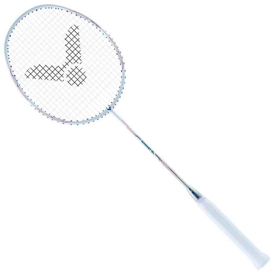 Raqueta de bádminton encordada VICTOR Graphite Dx-1L-A-6U Drive serie X - blanca Foto 2 de 4