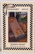 Disa Designs Saltbox House Table Runner & Quilted House Pattern # DD122