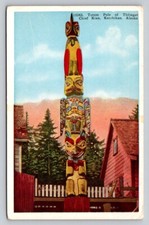 c1920s Totem Pole Thlinget Chief Kian Ketichan Alaska P660