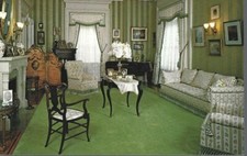 Vintage Henry Morrison Flagler Whitehall Museum Postcard, Morning Room, unused