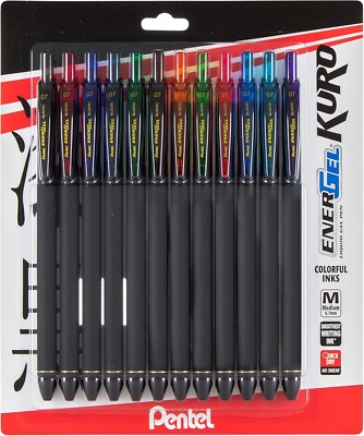 Pentel EnerGel Kuro BL437PF5MA - Penna Gel Liquido Retrattile - Foto 5