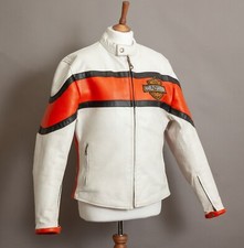 Vintage Harley Davidson Cafe Racer Biker Jacket Size Medium 10 - 12 Uk