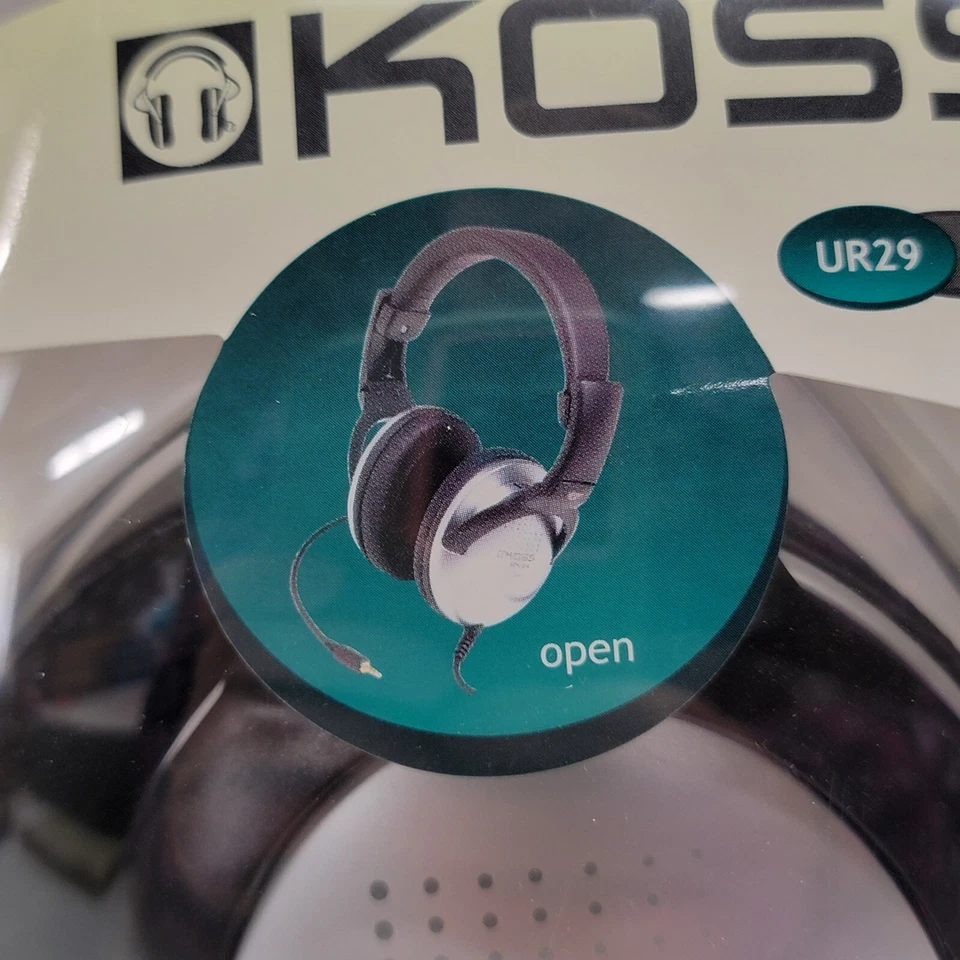 Koss Model UR 29 Full-Size Stereophones Headphones Volume Control - New! - Image 3 of 4