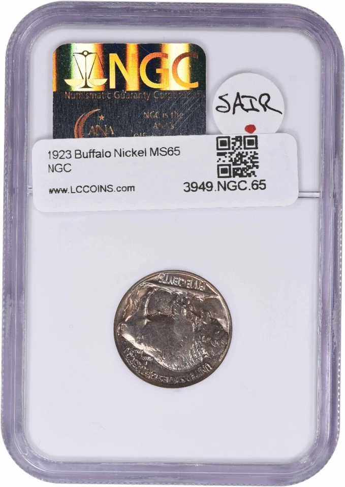 1923 Buffalo Nickel MS65 NGC - Image 2 of 2