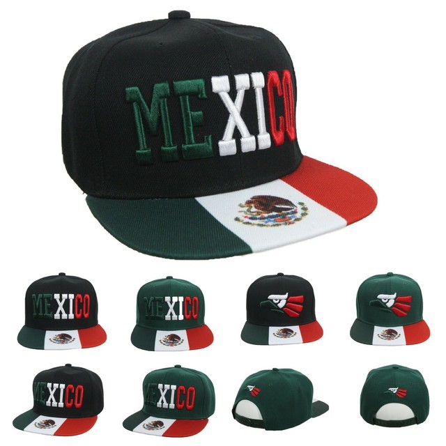 Hecho En Mexico Baseball Cap Mexican Fashion Hip Hop Flat Bill Snap