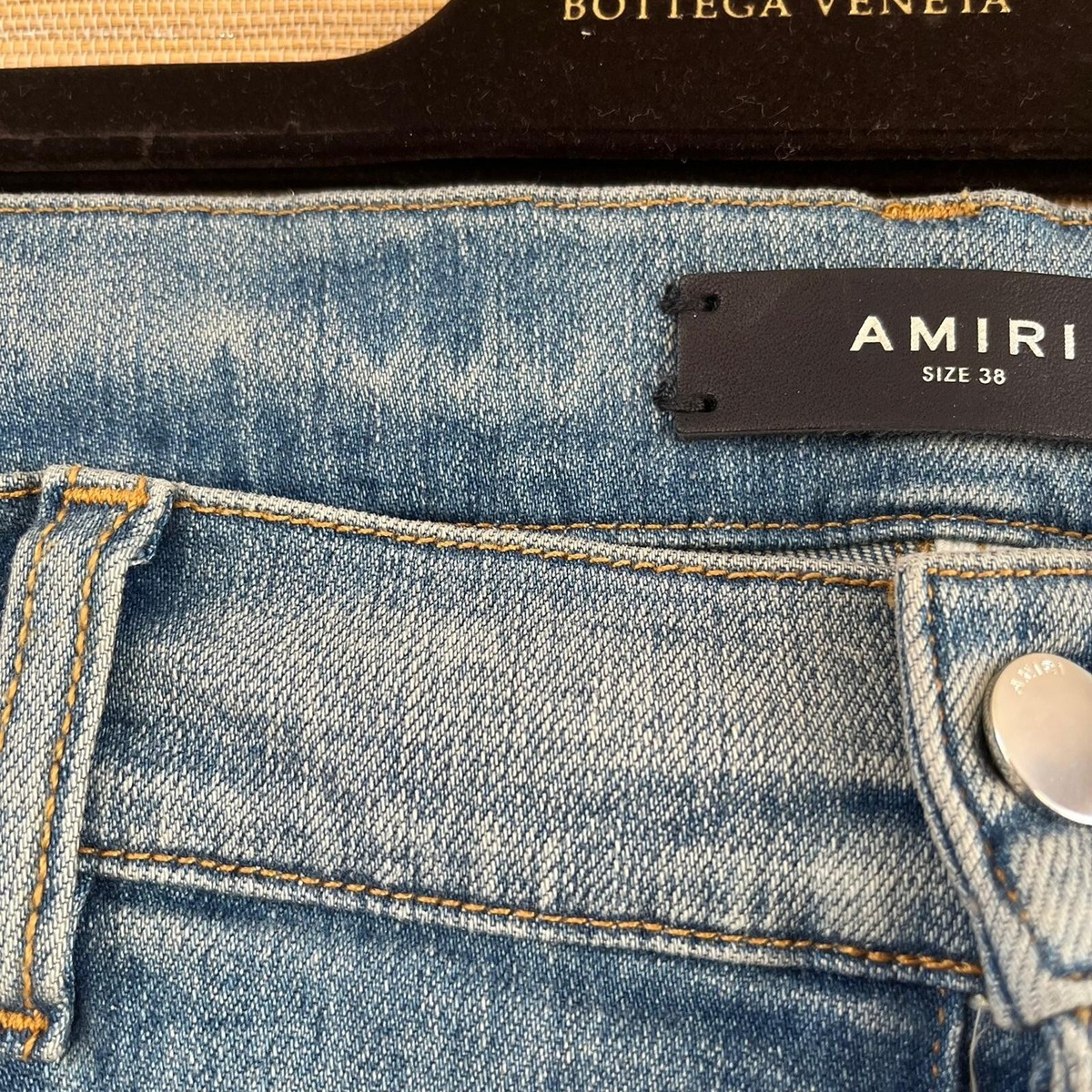 Amiri , Serif Logo Jeans in Clay Indigo , BNWT 38 US | eBay Amiri , Serif Logo Jeans in Clay Indigo , BNWT 38 US | eBay