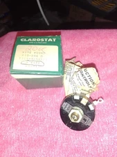 CLAROSTAT 20K OHM 3 WATT WIREWOUND POTENTIOMETER f/ AUDIO / TELEVISION
