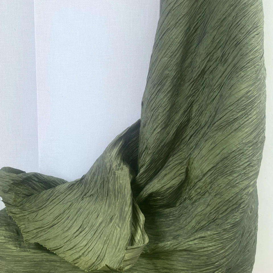 stoffdesign! SALE% 2,20 Meter TIZIANO*Plissee Stoff grün Taft Satin Nya Nordiska - Bild 3 von 4