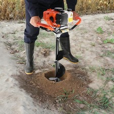 Post Hole Digger, 2.3hp Post Hole Digger With Auger Digging Bits 2-stroke