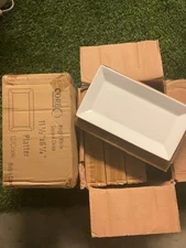 Commercial BRIGHT WHITE Restaurant China Plate Porcelain Set CORE ACOPA