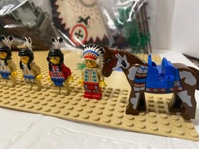 LEGO 6763 Rapid River Village 6766 Western Indians Set Complete without Box