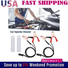 Universal Fuel Injector Flush Cleaner Adapter DIY Kit Car Cleaning Tool + ∫