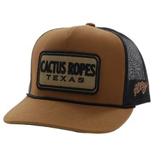 Hooey Men's Cactus Ropes 5-panel Tan  Black Trucker Cap CR079