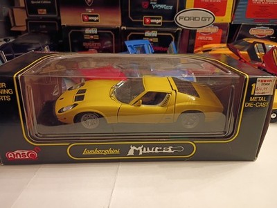 Anson Lamborghini Miura 1/18 in box good condition yellow | eBay