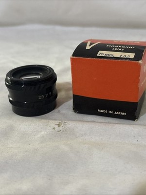 VOSS 75mm f/3.5 Enlarging Lens W/ Box