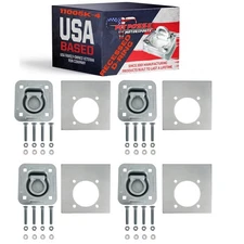 11005K-4 Cargo Trailer Recessed Pan D Ring Floor Rope Anchor Tie Down - 6,000...