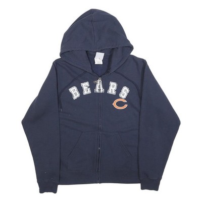 NFL Damen Navy Bears Full-Zip Kapuzenjacke L Baumwollmischung Freizeit