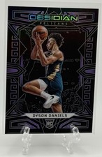 Dyson Daniels 2022-23 Panini Obsidian #179 Purple Etch RC /99! Atlanta Hawks