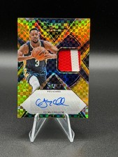 CJ MCCOLLUM 2023-24 Select X-Factor Game-Worn Patch Autograph Gold Prizm 08/10