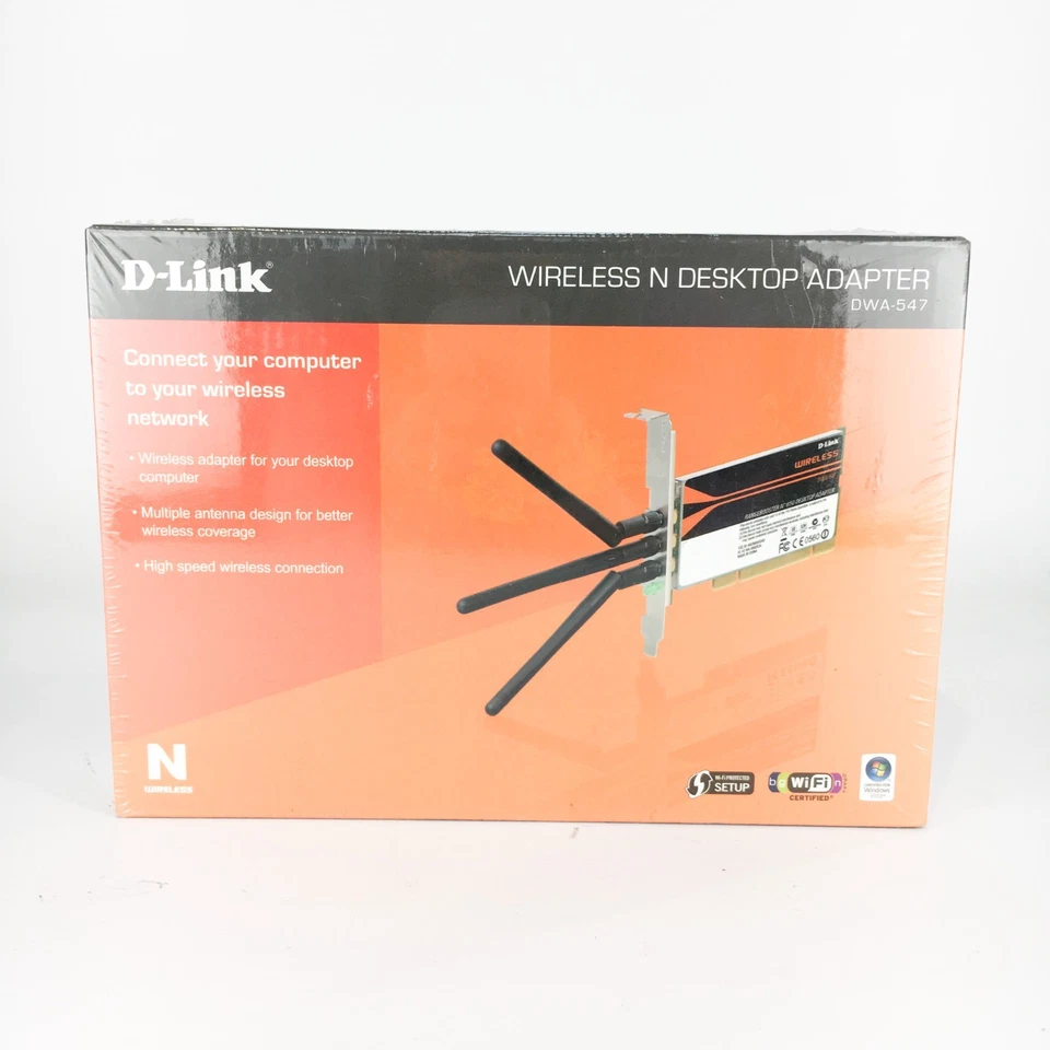 D-Link Wireless N PCI Adapter DWA-547 - High Speed Wireless Connection - Image 2 of 4