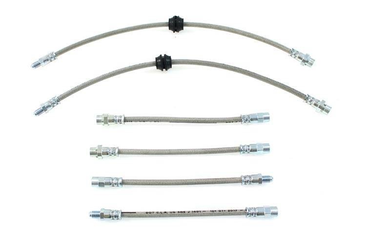 Durites de frein aviation en inox pour BMW E36 Série 3