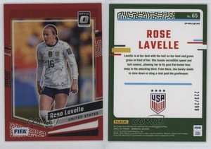 2023-24 Panini Donruss FIFA Optic Red Prizm /299 Rose Lavelle #65