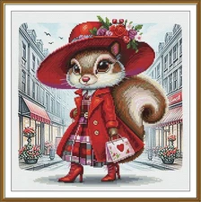 Creative Сross Stitch Embroidery Kit "Parisian fashionista" Nova Sloboda