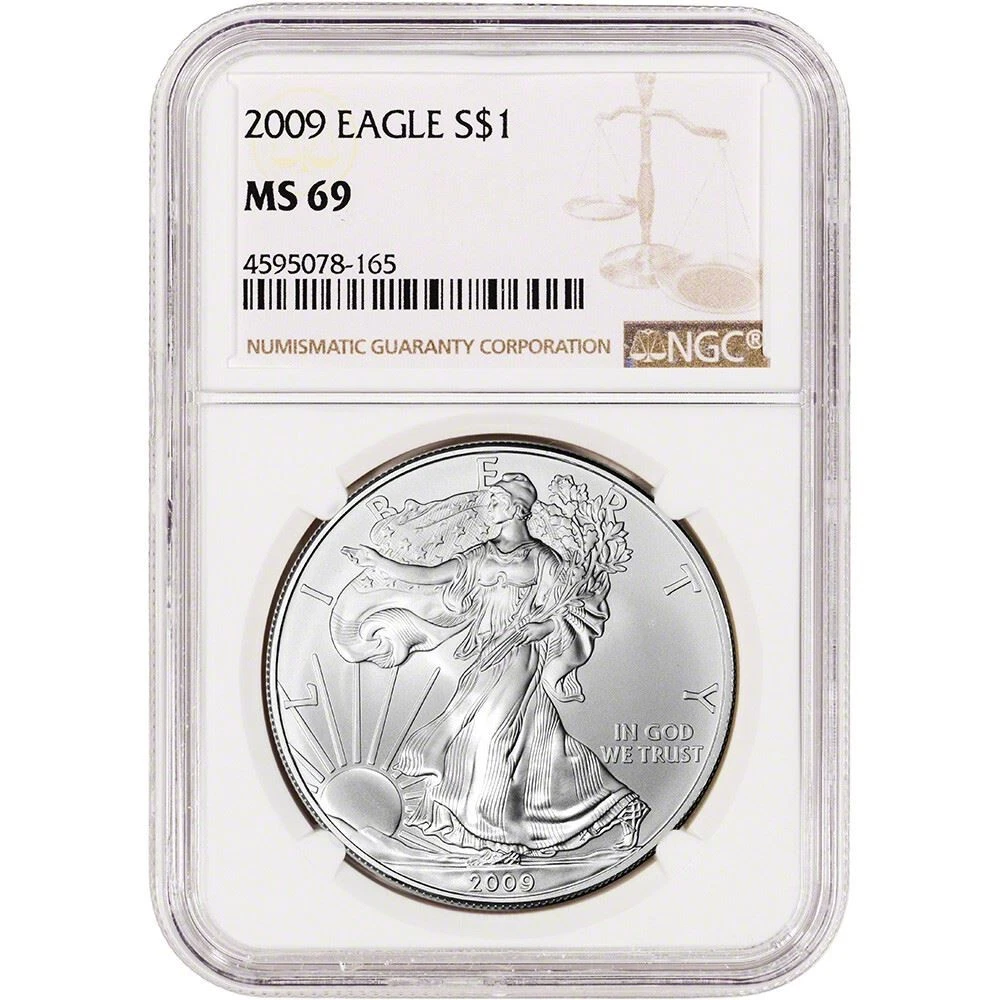 American Eagle MS 69 Graded 2009 Silver Bullion Coins for sale | eBay