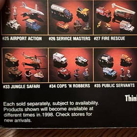 Brand New In Box GALOOB MICRO MACHINES 1998 #7 MUSTANGS W/ 5 FREE CARS 65100