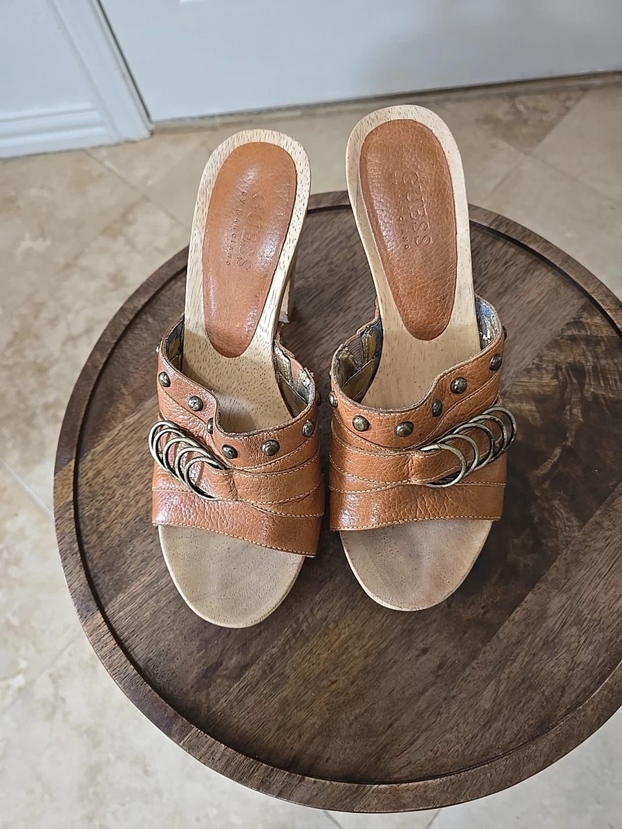 Guess Vivianas Zoccoli Donna - Pelle Morbida Con Suola In Poliuretano, Stivaletti Alla Caviglia