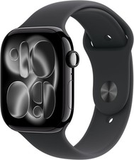 Apple Watch Series 11 GPS  LTE 46MM Jet Black Aluminum Case Black Sport Band