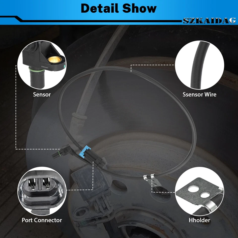 Комплект из 2 передних датчиков скорости колеса ABS для Chevrolet S10 GMC Sonoma Isuzu - Изображение 4 из 4