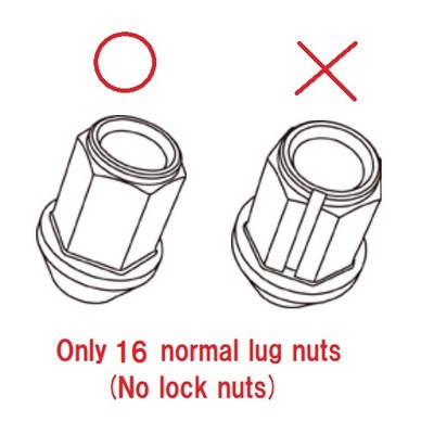 16pcs ENKEI Genuine Duralumin Wheel Lug Nut Set (No Lock) 19HEX