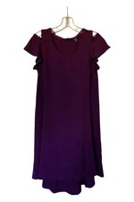 H by Halston Women's Knit Crepe Dress with Cutout Detail Garnet