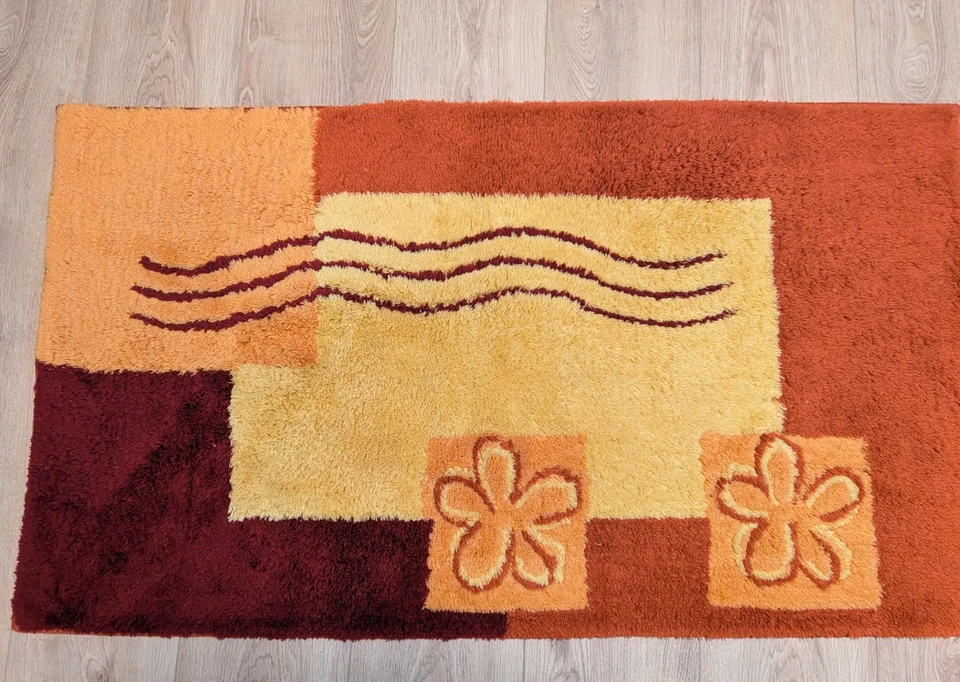 Meusch Badeteppich Rechteckig 140x80 cm Rot Rutschfest - Bild 2 von 4