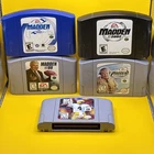 MADDEN 1999, 2000, 2001, 2002 And NFL QUARTERBACK CLUB 99 (For Nintendo 64 )