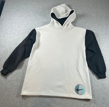 Nike Sweatshirt Boys/Girls Large 14 Pullover White Swoosh 90s Youth