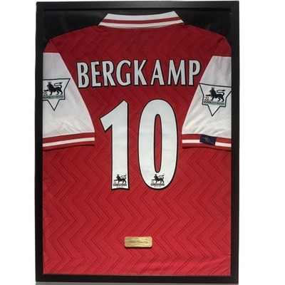 Arsenal Dennis Bergkamp Jersey Framed, Dennis Bergkamp Shirt Arsenal Dennis Bergkamp Jersey Framed, Dennis Bergkamp Shirt