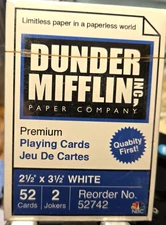 Full Deck of Novelty Playing Cards w/NBC TV Show The Office Dunder Mifflin - New
