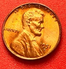 1951-D Lincoln Wheat Cent Penny GEM RD BU From an Original Bank Roll