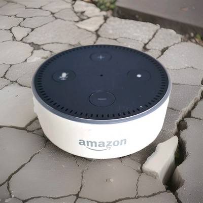 Amazon Echo Dot (2. Gen) Smart Lautsprecher Weiß Alexa Bluetooth 3,5mm RS03QR