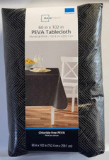 Mainstays Rectangle PEVA Tablecloth 60" x 102"