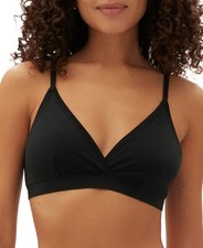 GAP GapBody Breathe Full Coverage Bralette Women's L True Black Solid Pullover