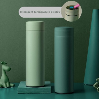 Intelligente digitale Thermo Wasser Tasse Touch Display Temperatur Isolierflaschen UK