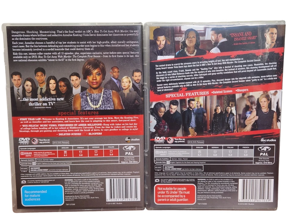 How to Get Away with Murder DVD - The Complete First and Second Season R4 - Image 2 of 3