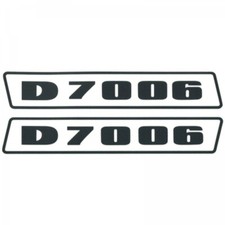 Deutz D7006 Czarny do 1974 Ciągnik Traktor Naklejka Folia samoprzylepna Duża