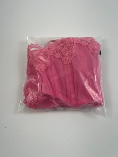 Victoria's Secret Body Netz & Stickerei mit Bustier BH Pink XL Neu mit Etikett - Bild 9 von 9