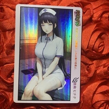 Hinata Hyuga NARUTO Goddess ACG Anime Waifu Holo Girl Card Nurse